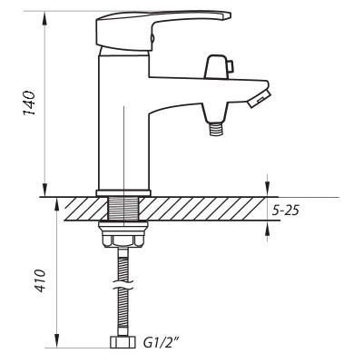 Идеальный смеситель Zerix PUD1-146 с душевым выходом для умывальника (ZX2871) Харьков - изображение 2