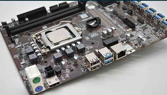 Материнская Плата для майнінгу B250C на 12 відеокарт + процесор Intel Celeron G3930 Київ