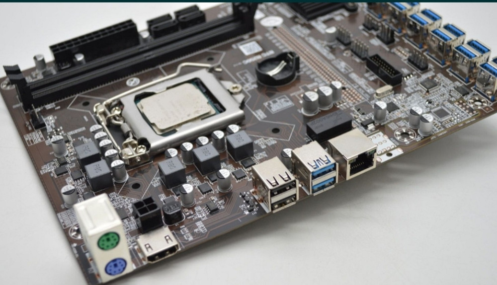 Материнская Плата для майнінгу B250C на 12 відеокарт + процесор Intel Celeron G3930 Киев - изображение 1