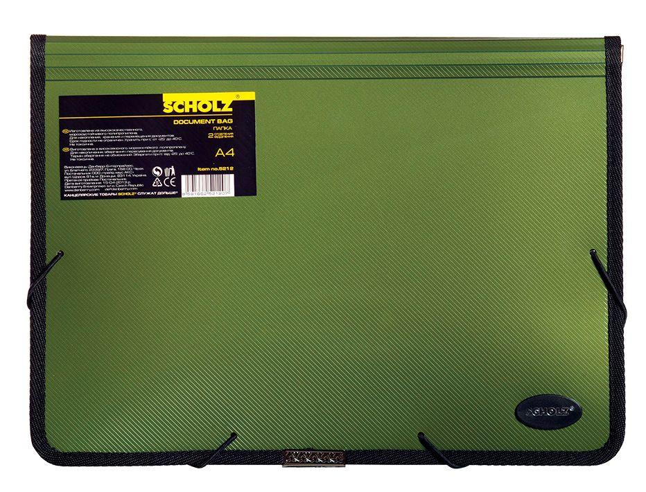 Папка на гумці А4 "Scholz" 2 відділення в асорт, 5212-21SCH, шт Київ - фото 1