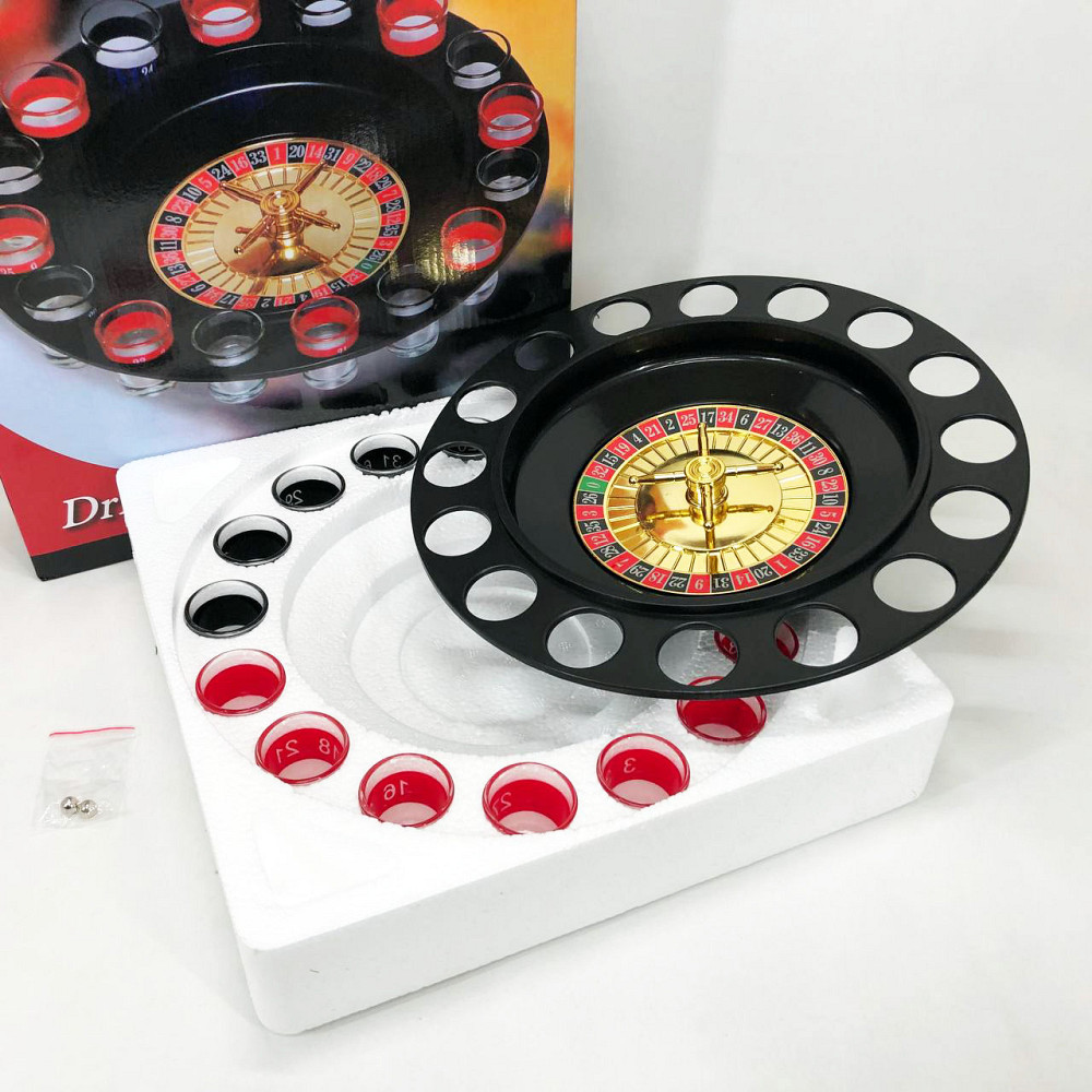 Алкогольна рулетка з чарками ігровий набір "П'яна рулетка" 16 чарок, Гра для розваг на вечірці QU-29 Львів - фото 6