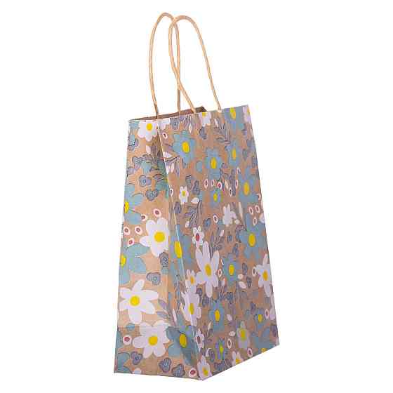 Крафтові пакети для подарків, 12 шт, 15×8×21 см Київ