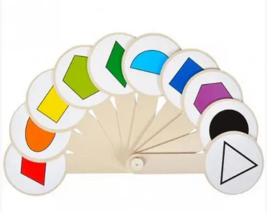 Віяло Геометрічних фігур і кольорів 