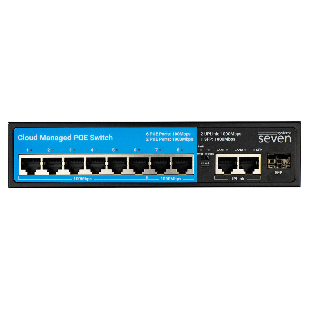 Облачно управляемый 11-портовый PoE-коммутатор SEVEN PS308G Киев - изображение 10
