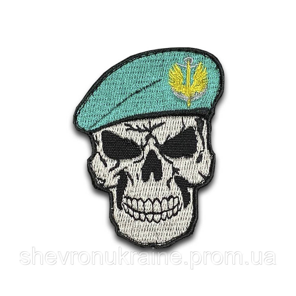 Шеврон Череп морская пехота (Форма контурная. На липучке) Размер 8x6см Киев - изображение 6