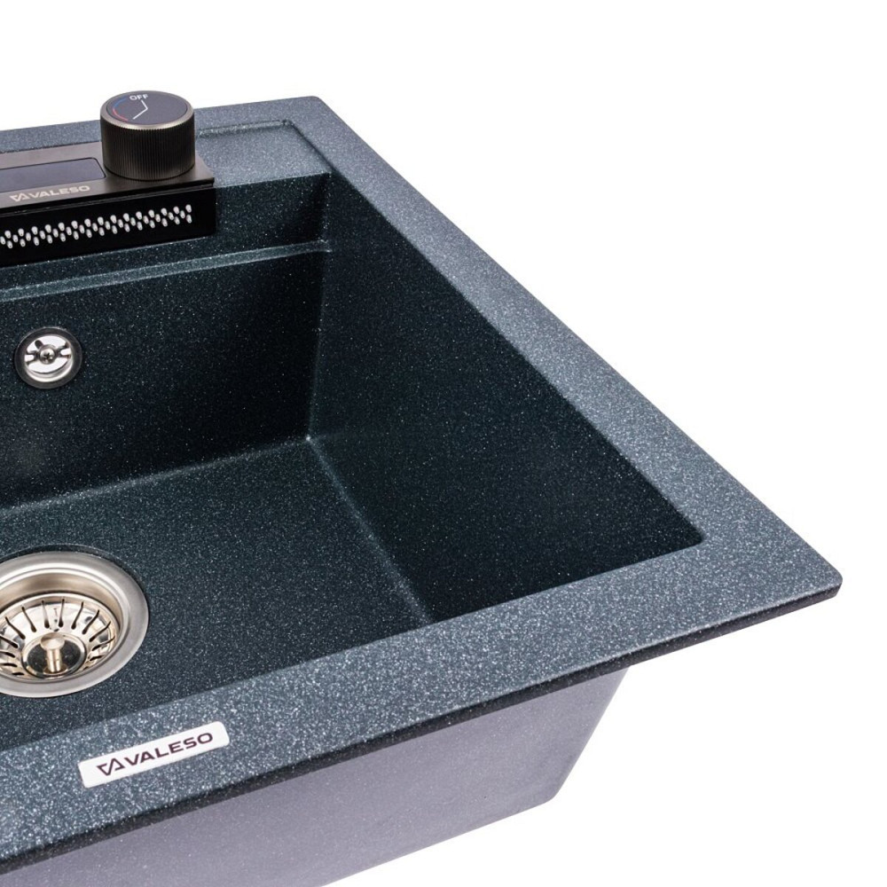 VALESO Гранітна мийка VALESO VIVA 5149 матова Антрацит Киев - изображение 6