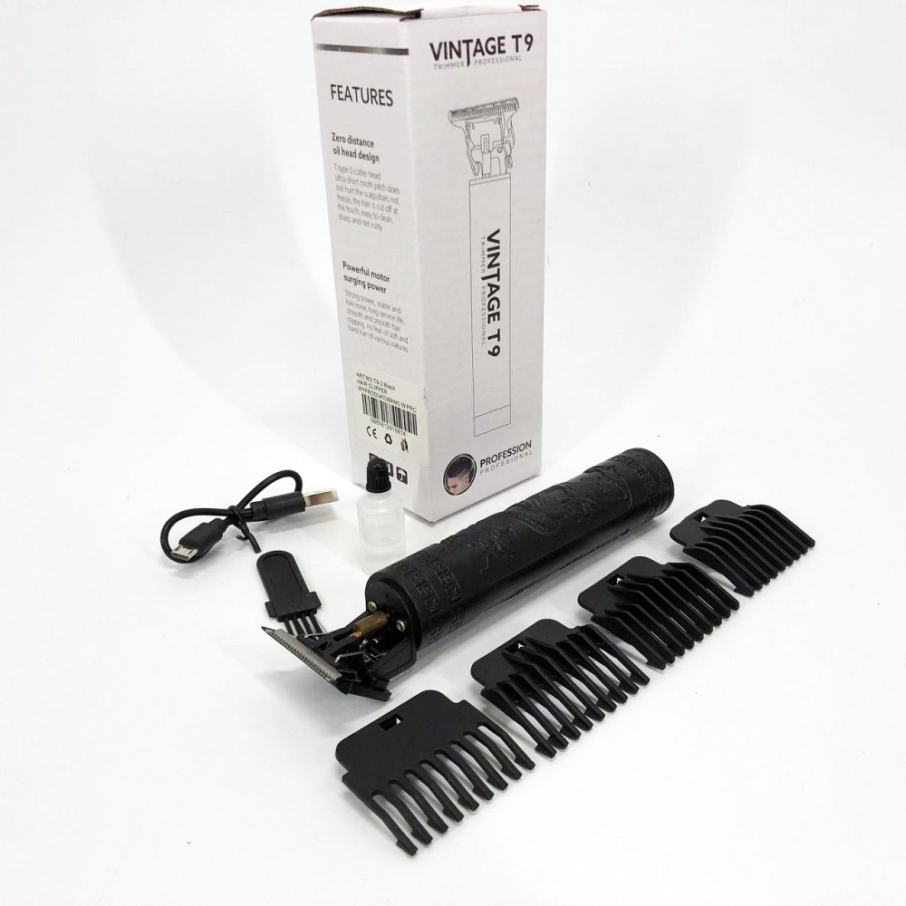 Набор для удаления волос с зарядным устройством Vintage T9-2, Машинка-тример для стрижки беспроводная BX-98 Львов - изображение 2
