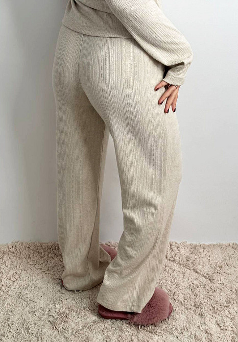 Женский трикотажный костюм на тёплую погоду Бежевый M-L Харьков - изображение 5