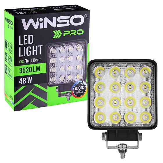 Фара світлодіодна Winso Pro Epistar white точковий 10-30V, 48W (16x3W), 1шт Львів