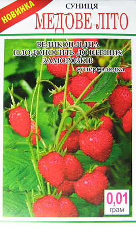 Насіння Суниці Медове літо Київ - фото 1