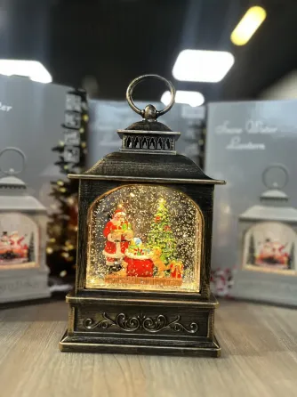 Hengda Санта Клаус Новогодний музыкальный фонарь ночник с подсветкой Xmas 24072D Київ