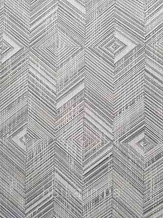 Обои виниловые на флизелине AdaWall Beta1.06х10 геометрия полосы фигуры серые золотистые 3д 1107-4 Киев