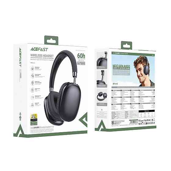 Беспроводные накладные наушники ACEFAST H13 Wireless Headset Black Одесса