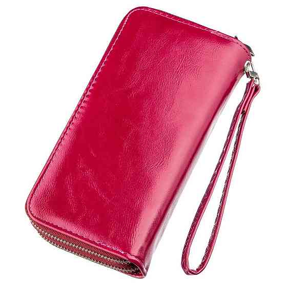 Кошелек женский из гладкой экокожи KIVI 19051 Темно-розовый Киев