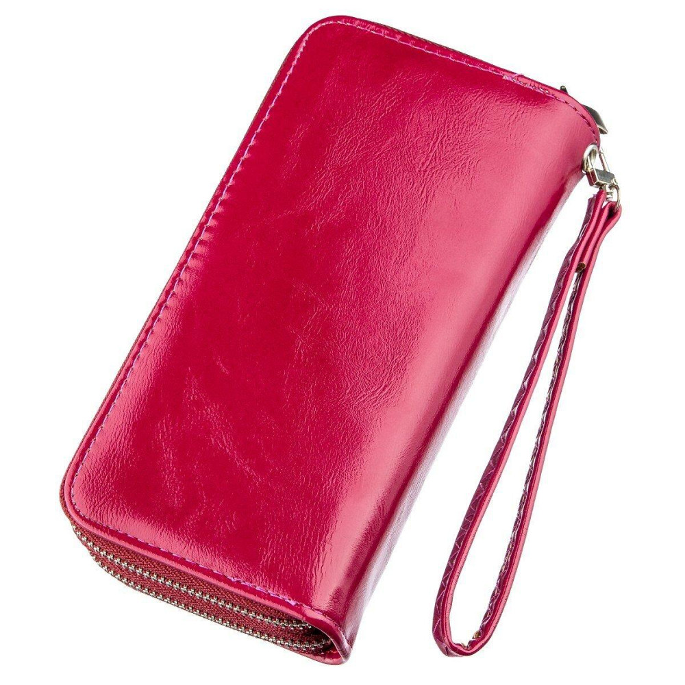 Кошелек женский из гладкой экокожи KIVI 19051 Темно-розовый Киев - изображение 4