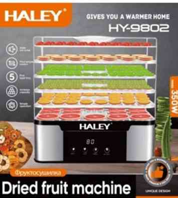 Сушарка для овочів і фруктів Haley HY-9802 350Вт: дегідратор для пастили, грибів, ягід, м'яса та трав Одеса