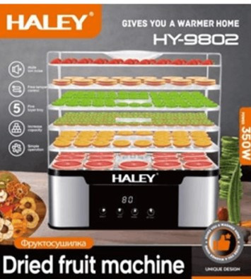 Сушарка для овочів і фруктів Haley HY-9802 350Вт: дегідратор для пастили, грибів, ягід, м'яса та трав Одеса - фото 2