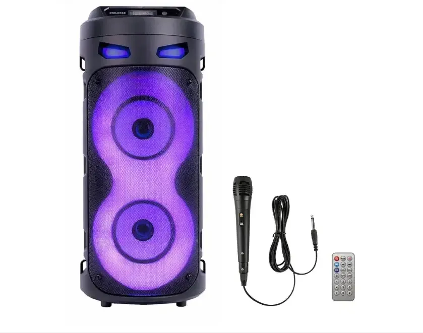 Мини Bluetooth колонка ZQS4239S с микрофоном и пультом ДУ, USB/TF/FM, LED подсветка Одесса - изображение 2