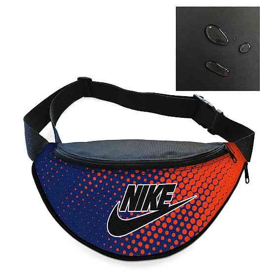 Сумка-бананка Nike чоловіча/жіноча спортивна 32×16 см з розширювачем поясна сумка або сумка через плече (3732) Київ