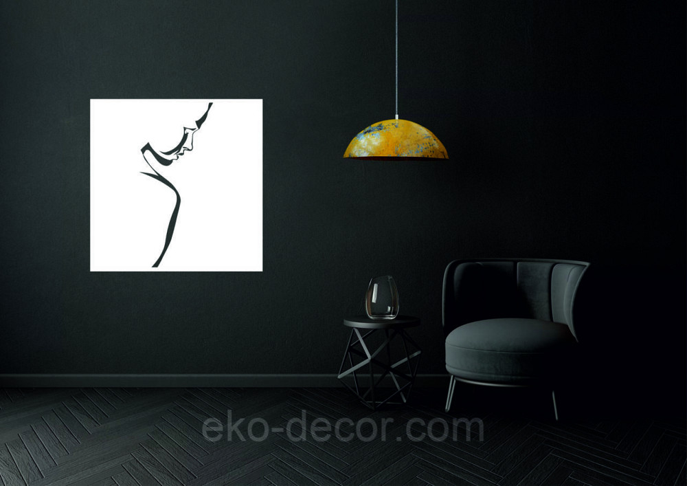 Декоративне настінне Панно «Сілует жінки», Декор на стіну 70*70 см, Білий Київ - фото 4