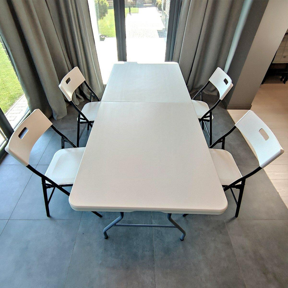 Складний стілець 46х42,5х86см Білий SW-00001610 Дніпро - фото 7