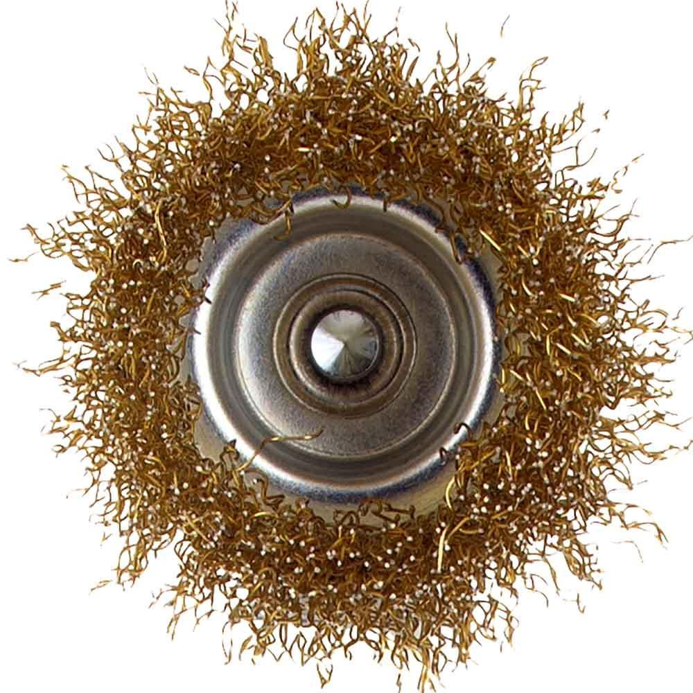 Щітка дротяна чашеподібна Ø50мм хвостовик Ø6мм (латунированная) SIGMA (9015051) Рівне - фото 4