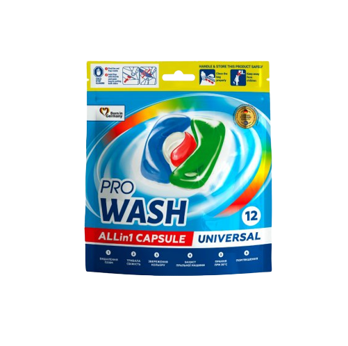 Капсули для прання 12шт (дой-пак) ProWash 2К Житомир