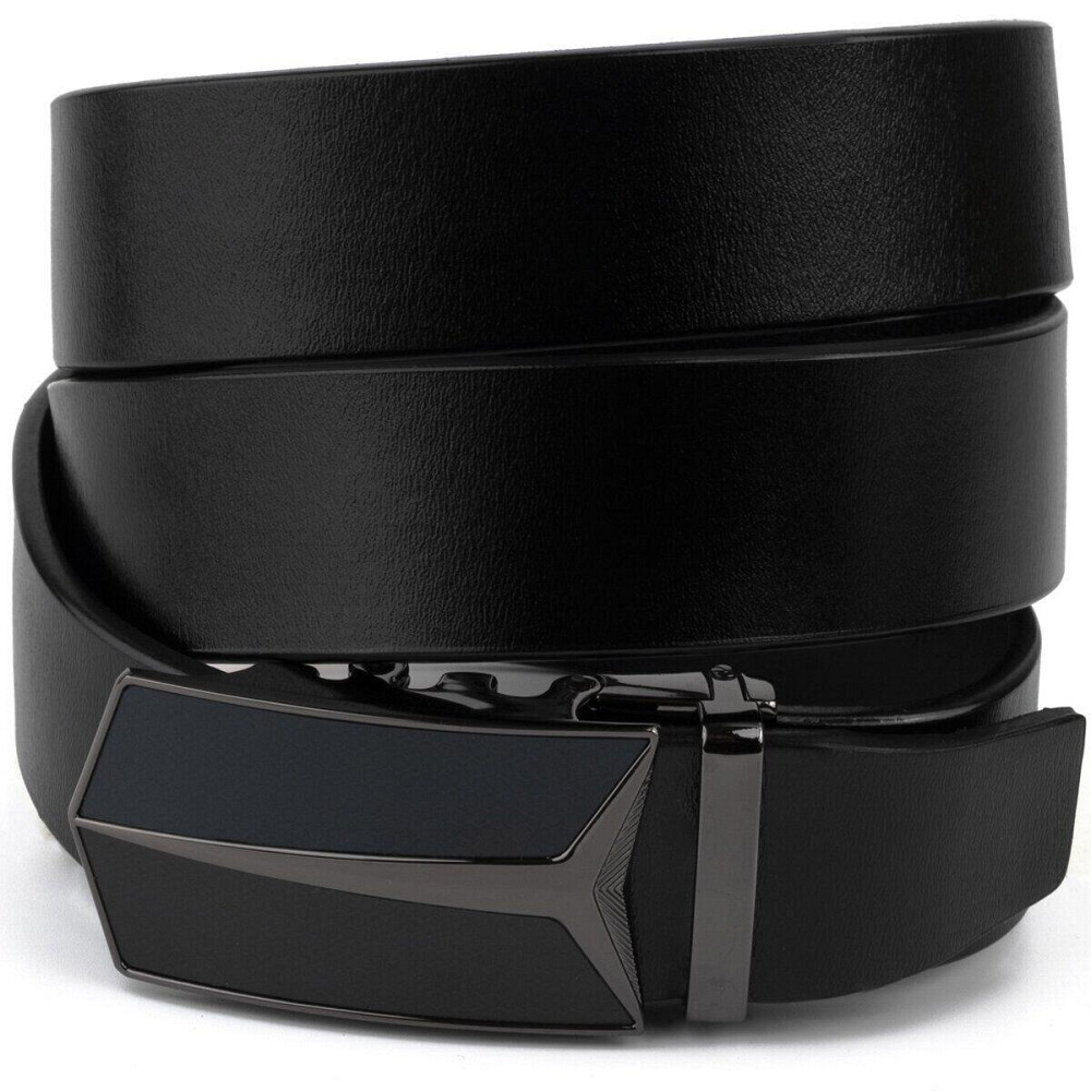 Ремінь чоловічий з автоматичною пряжкою Vintage 20282 Чорний Київ - фото 1