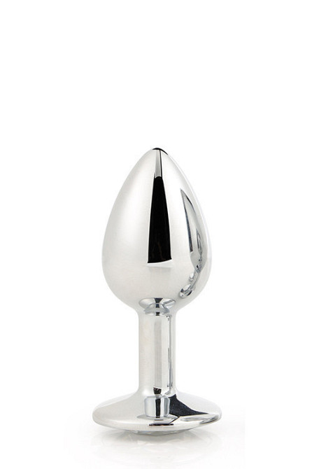 DT21785 Анальная пробка с камнем GLEAMING LOVE SILVER PLUG SMALL Sex Aura Киев - изображение 4