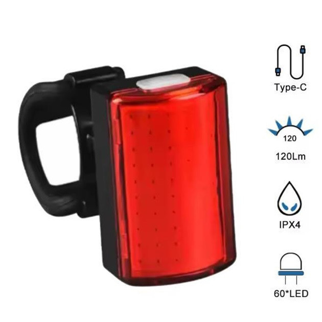 Велосипедний ліхтар MY-2105-60LED, Велосипедний маячок ліхтар, Ліхтар для велосипеда XU-814 з акумулятором Київ - фото 4