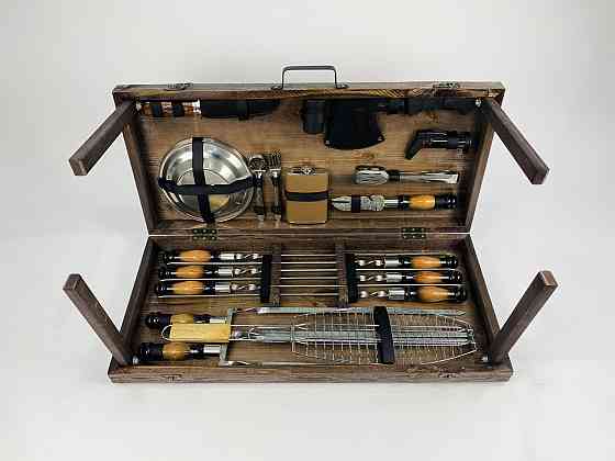 Подарок для мужчины ручной работы Набор подарков шампуров ШАШЛЫЧНИК ЛЮКС HAPPY DAYS Тернополь