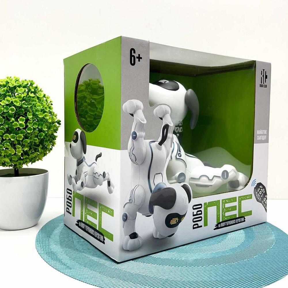 Собака-робот на радіокеруванні ходить танцює виконує голосові команди Білий (RC 0004) Чернігів - фото 9