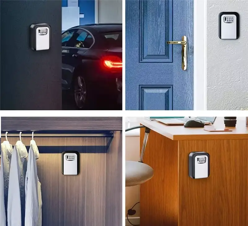 Cейф металевий для ключів CH-803 із кодовим замком антивандальний (120х87х40мм) Сірий Вінниця - фото 11