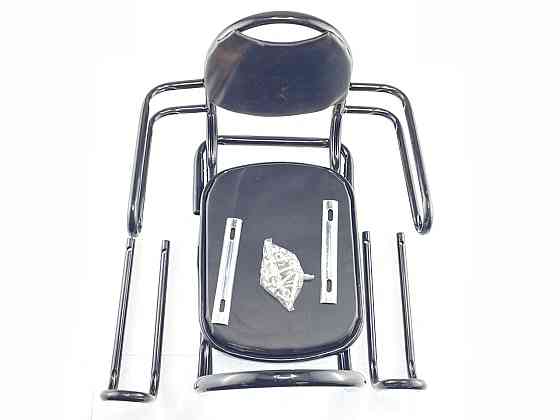 Кресло детское на велосипед (металл) (черное) Мукачево