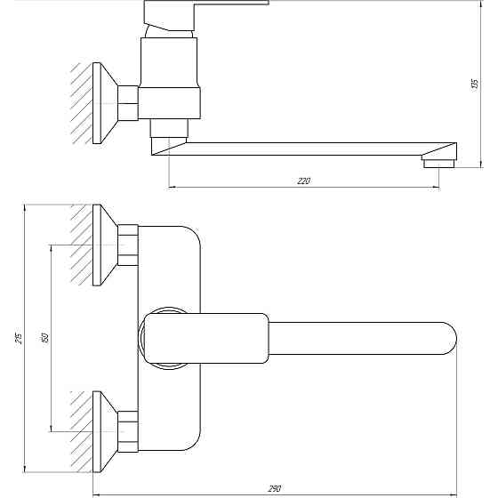 Змішувач для кухні Globus Lux Milano GLM-0104 (000014940) Київ