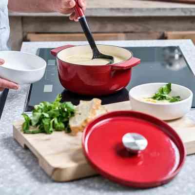 Каструля KitchenAid чавунна з кришкою 3,3 л Червона (CC006057-001) Вінниця