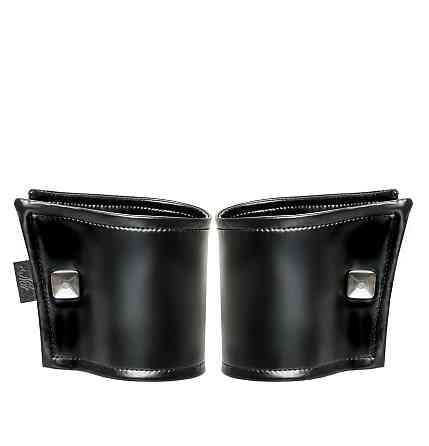 Чоловічі браслети з потайним гаманцем Noir Handmade H075, пара, під латекс, потайна блискавка Sex Aura Київ