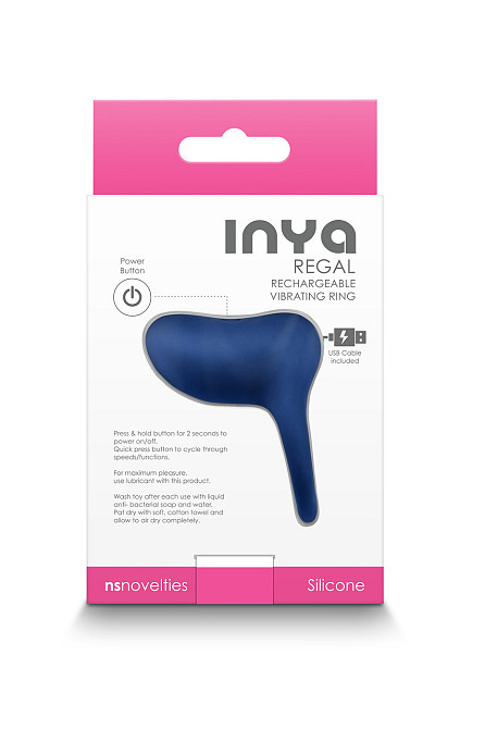 Віброкільце NS Novelties INYA REGAL BLUE Sex Aura Київ - фото 3