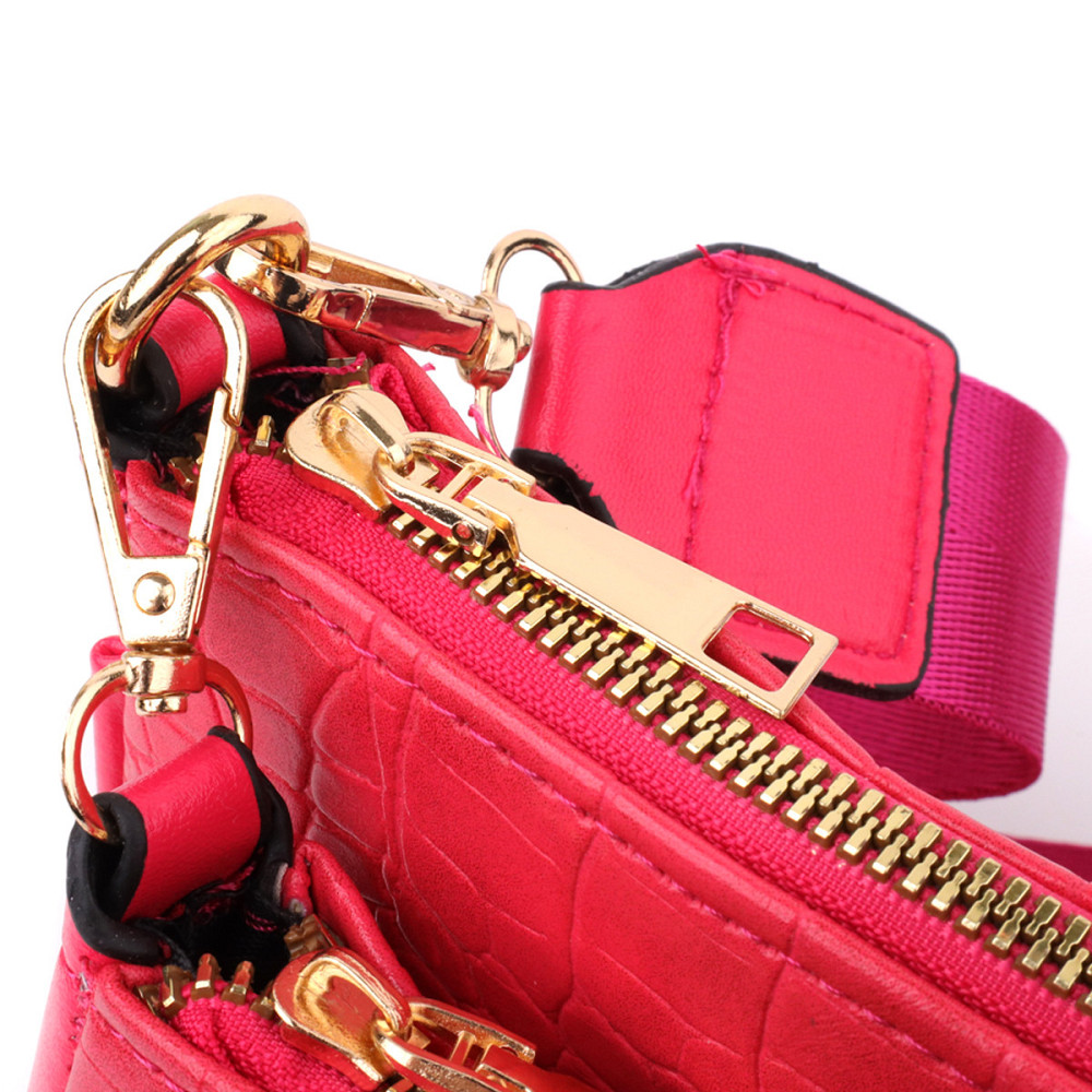 Жіночий зручний подвійний клатч із екошкіри Vintage sale_15136 Рожевий Київ - фото 3