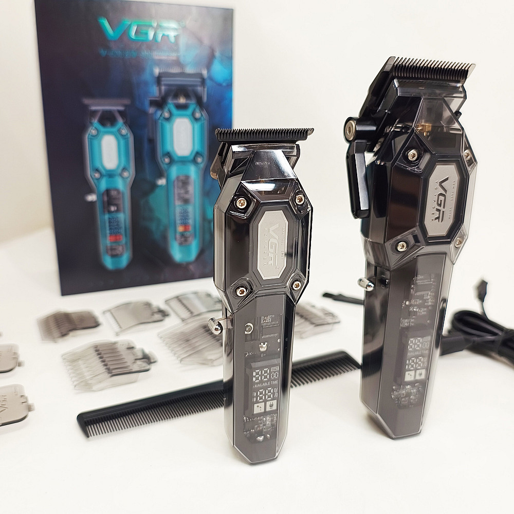 Машинки для стрижки усов и бороды VGR 2 в 1 VGR V-600 V-900, Набор для стрижки волос с зарядкой SU-24 Львов - изображение 8