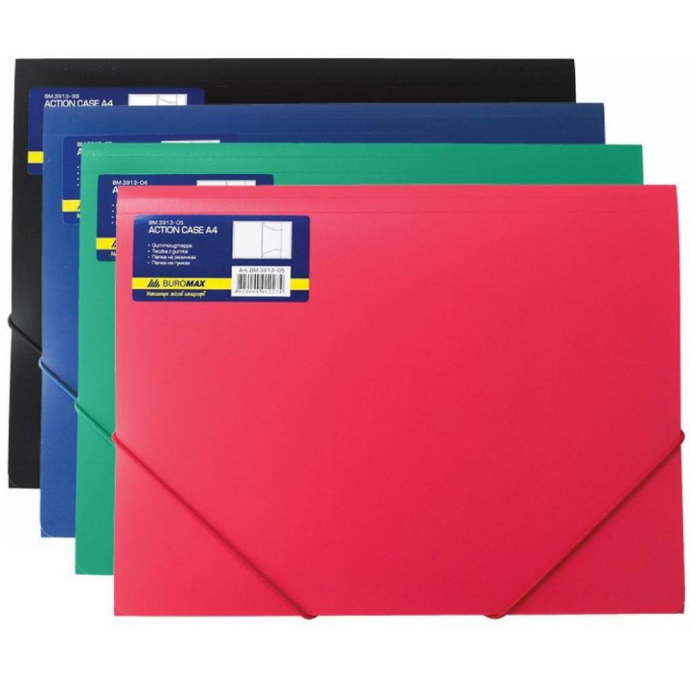 Папка на резинках Buromax А4, assorted colors (BM.3913-99) Винница - изображение 1