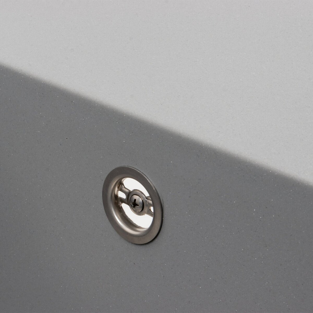 VALESO Гранітна мийка для кухні VALESO 7950 AZURIT матовий Сірий металік Київ - фото 4