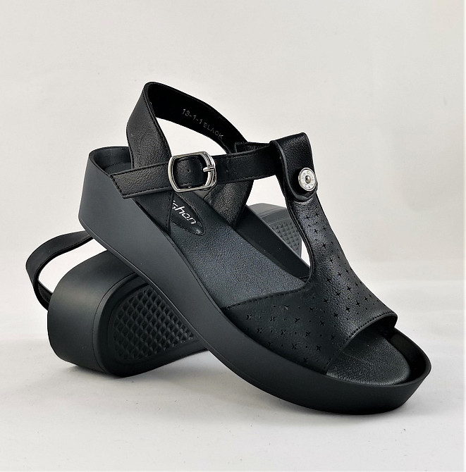 Жіночі Сандалі Босоножки на Танці Платформа Чорні літені (розміри: 37,38,39) - 1-1 Дніпро - фото 7