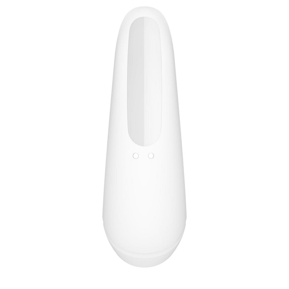 Вакуумний кліторальний стимулятор Satisfyer Curvy 1+ White з керуванням через інтернет Sex Aura Київ - фото 3