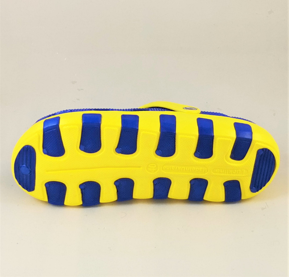 Чоловічі капці CROC$ Жовто-блакитні Крокси Шльопанці Сині (розміри: 40,41,42) Дніпро - фото 4