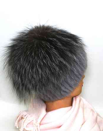 Шапка хутряна жіноча едельвейс Поліна Сірий Харків