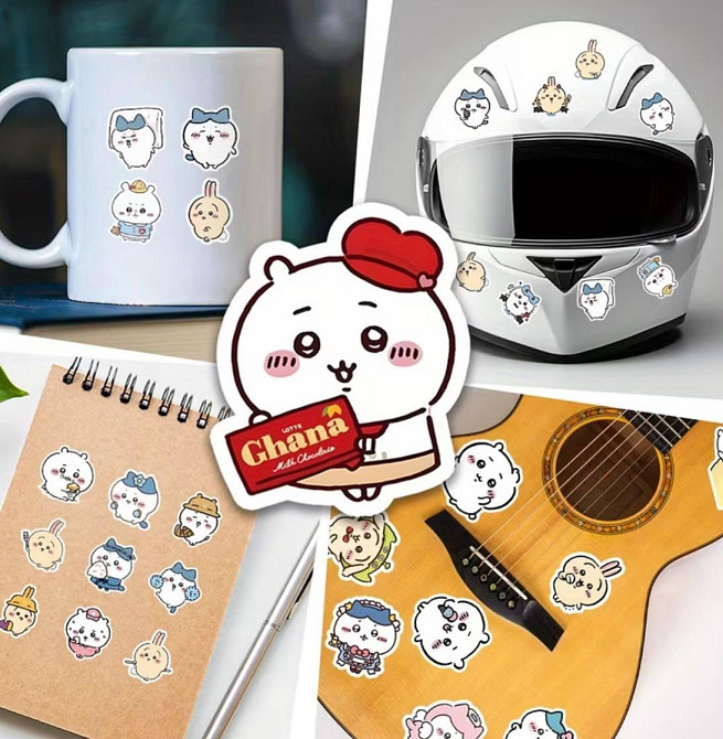 Наклейки kawaii тварини набір 50 шт милі стікери ведмедик зайчик для телефону ноутбука Київ - фото 6