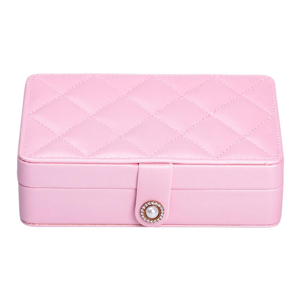 Шкатулка для прикрас з еко-шкіри 16×11 см Київ - фото 3