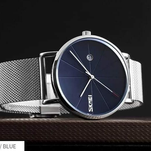 Оригинальные мужские часы Skmei 9183 Tiger Silver blue Винница - изображение 4