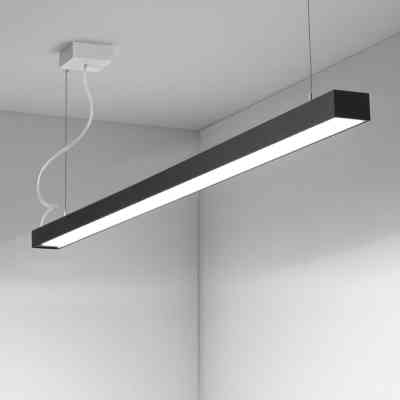 Светильник Євросвітло Sign-30 підвісний лінійний на тросах 30Вт 4200К чорний Винница